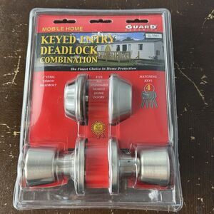 Guard Security Mobile Home Keyed Entry Deadlock Combination 1” Deadbolt 4 Keys